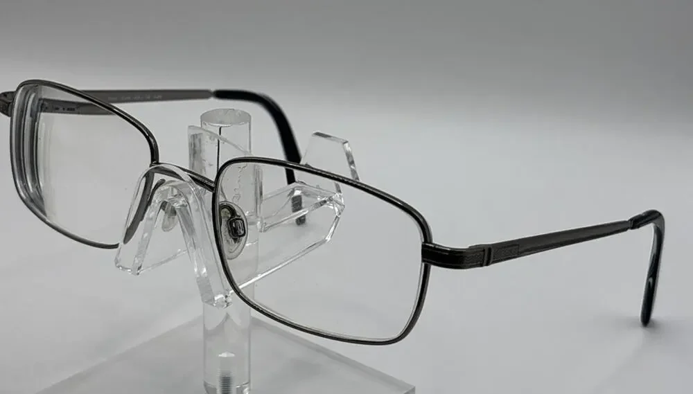 Van Heusen Jude Gun 55-19-145 Rectangular Eyeglass Frames Metal